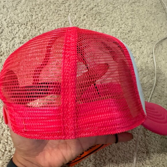 Von Dutch Trucker Hat Hot Pink Flying Eyeball Wordmark Snapback. P0021 - Picture 7 of 9